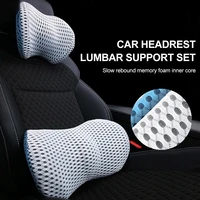 car headrest neck pillow support universal soft neck pillows cushion memory foam lumbar pillow back support interior automotive