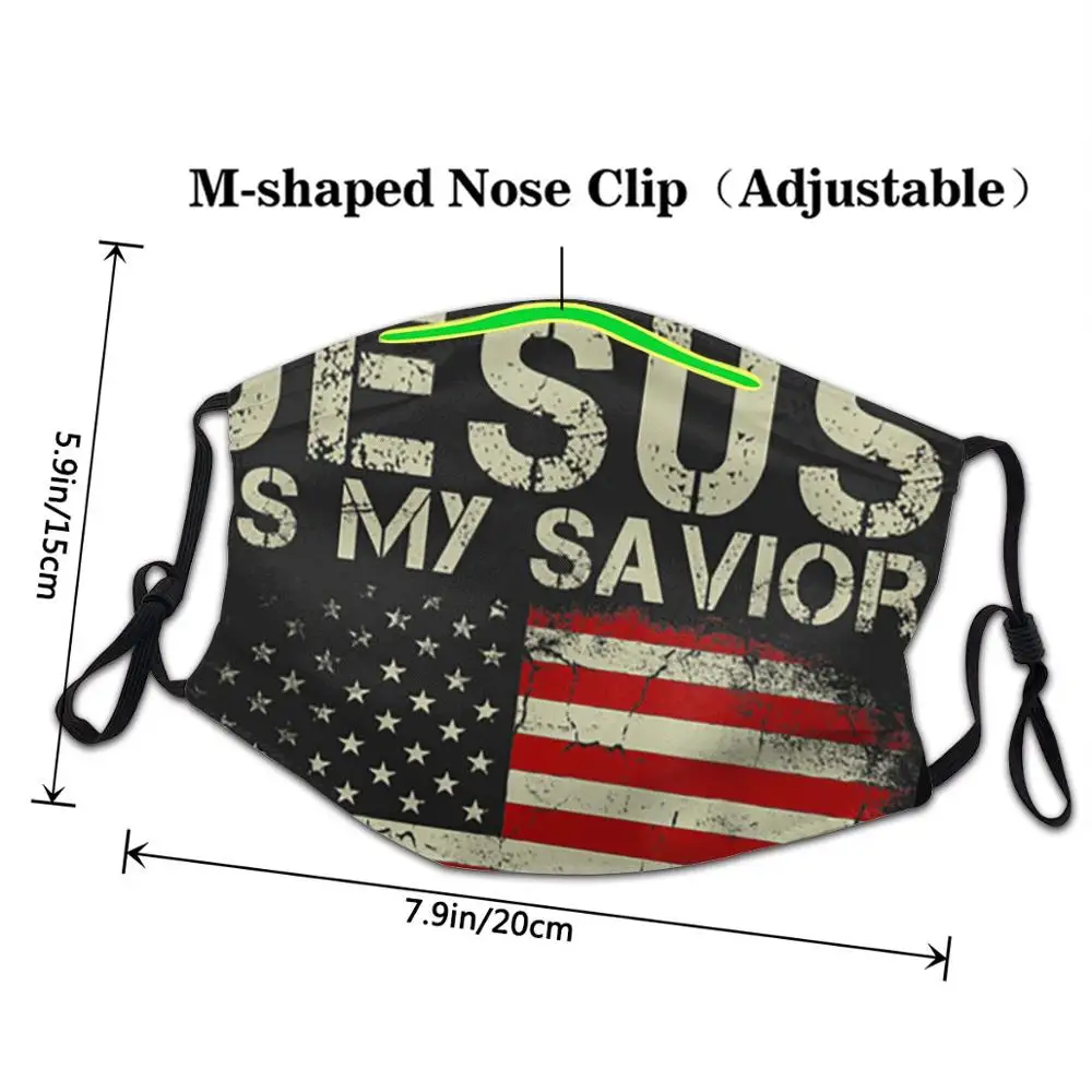 Маска для лица Иисус мой спаситель Трамп это президент многоразовая детская