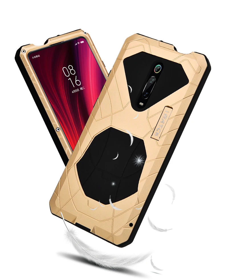 IMATCH Повседневный водонепроницаемый чехол для Xiao mi Red mi K20 Pro mi 9T Pro Роскошный Металлический силиконовый чехол Coque Полные Защитные чехлы для телефонов