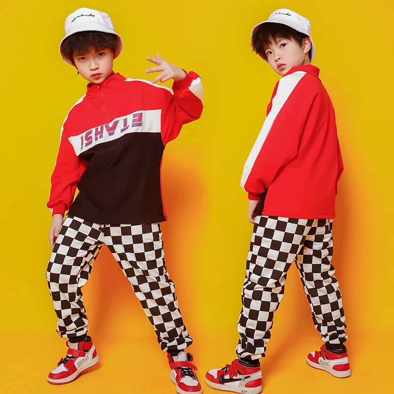 Детская танцевальная одежда в стиле хип-хоп для девочек джазовых танцев костюмы