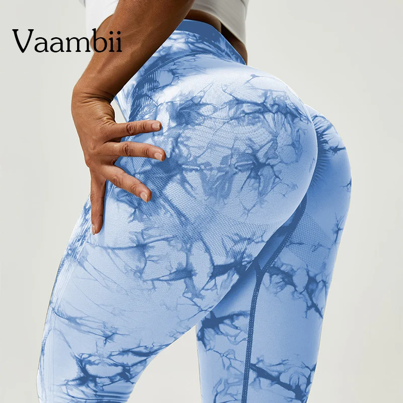 

Women's Tie Dye Leggings Seamless Leggings Women Pants High Waist Leggings Lifts Butt Scrunch Butt Sports Pants Female Legging