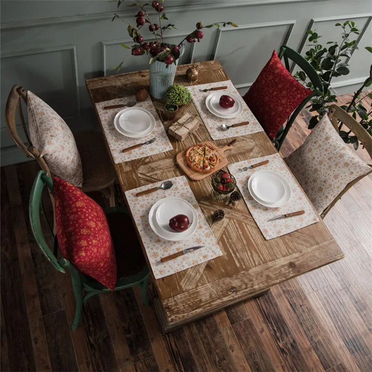 Рождественские золотистые колокольчики, белый стол, бегунок Decoracao Mesa Jantar, хлопок, лен, Chemin De table Tafelloper, вечерние