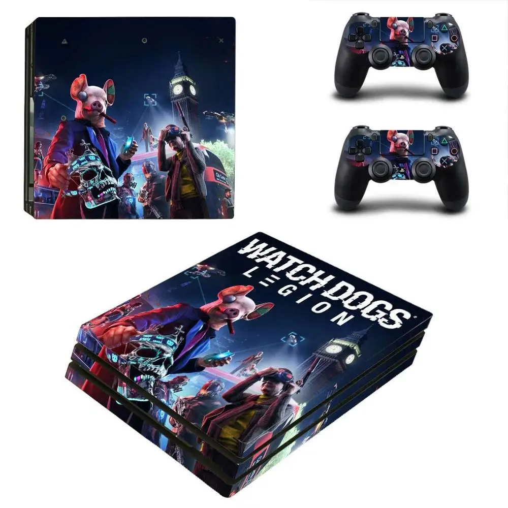 PS4 Pro наклейка s Watch Dogs: Legion Play station 4 на кожу Стикеры для playstation консоль и