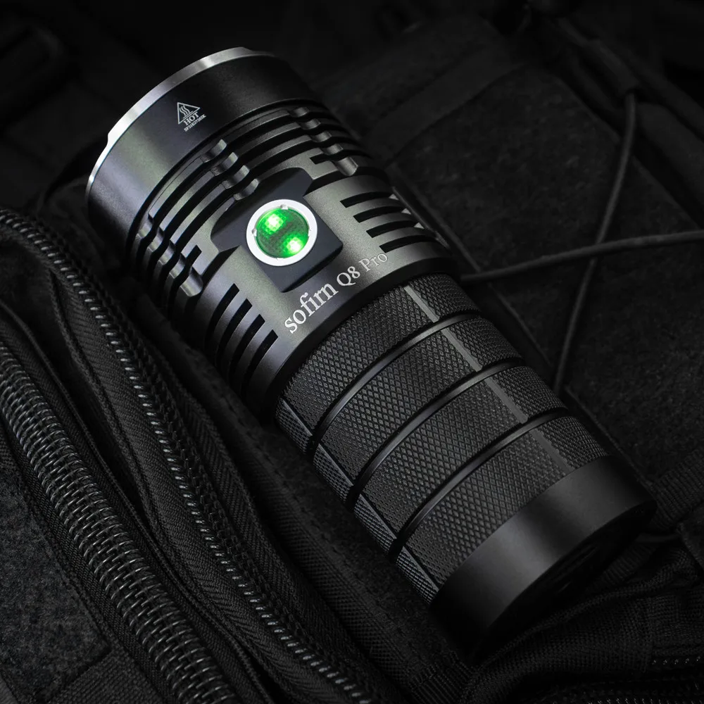 Мощный светодиодный фонарик Sofirn Q8 Pro 11000 люмен USB C перезаряжаемый порт с 4 * Cree XHP50.2