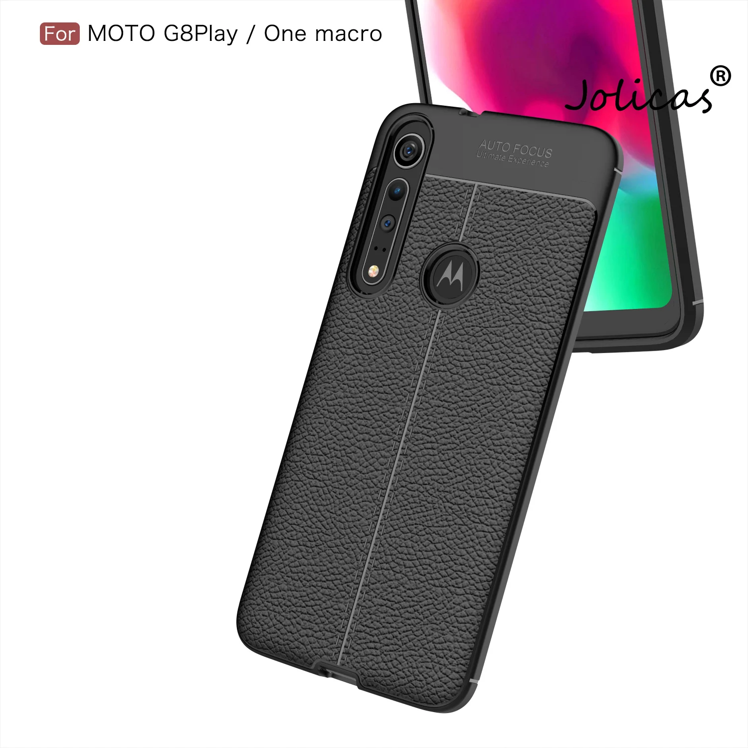 Чехол-накладка для Motorola Moto ONE из мягкого ТПУ черный | Мобильные телефоны и
