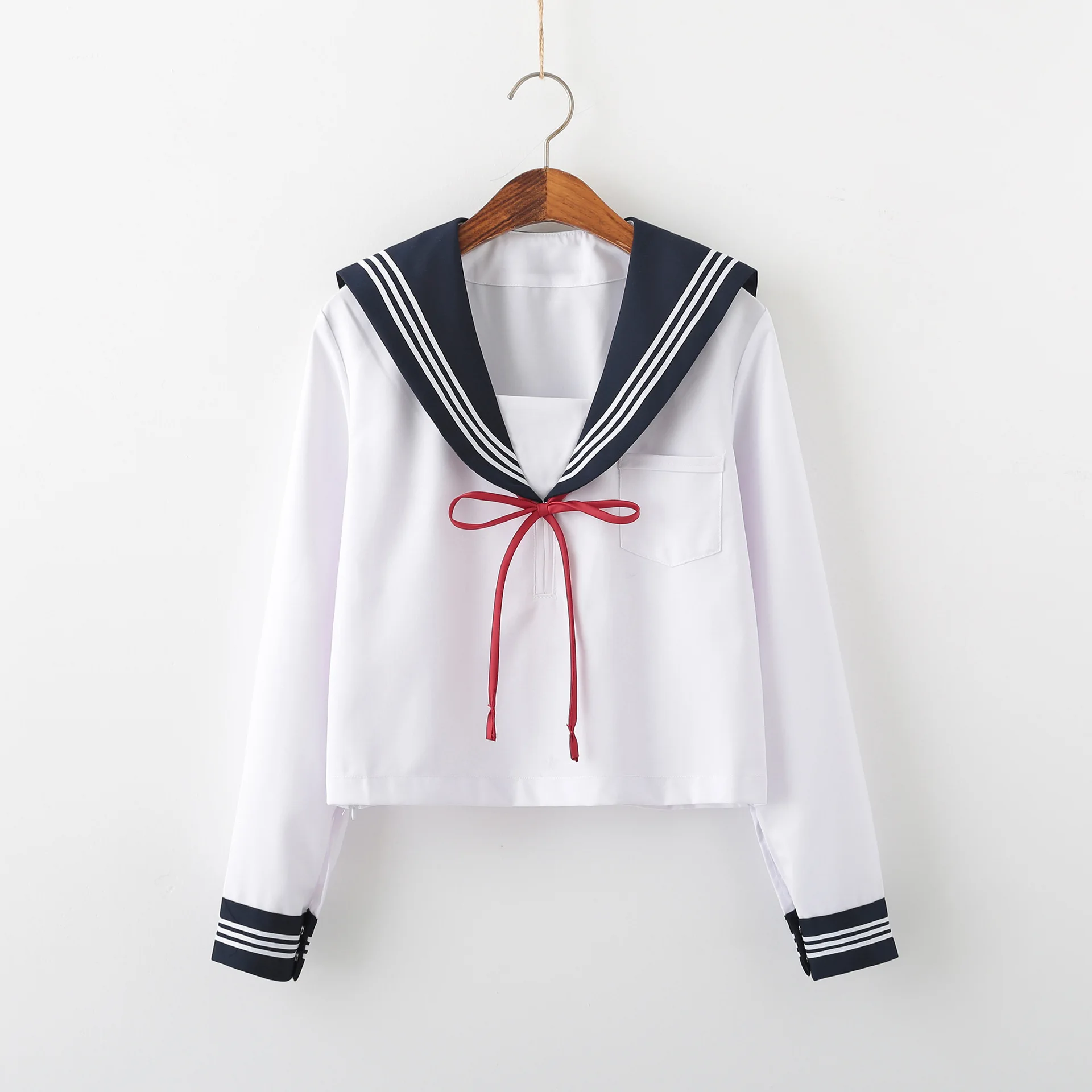 

GAMPORL Japanese Long Sleeve JK Outfit Sailor Suit Anime Cosplay Schoolgirl Costumes Autumn and winter Cute girly School Uniform