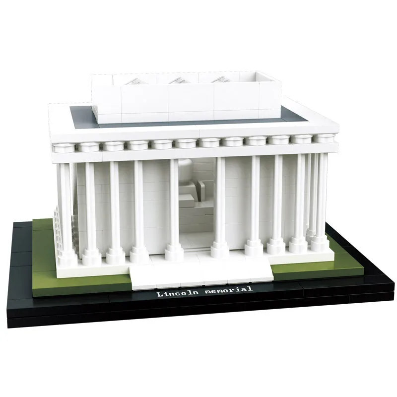 Мини мировая архитектура Сиднейский оперный дом Линкольн Мемориальный блок