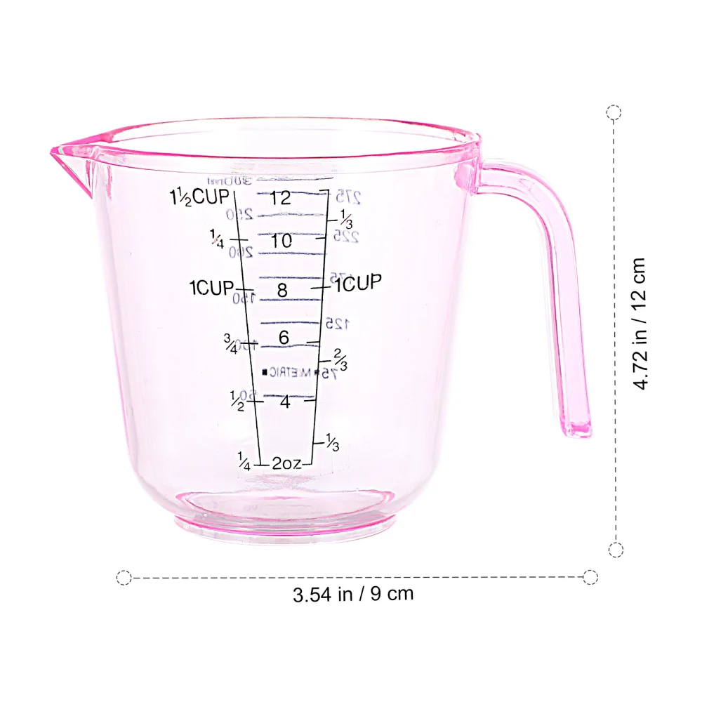 

4pcs 300ml Portable Measuring Cup Scale Show ABS Measuring Cup Cylinder