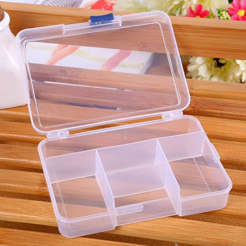 3 Colors 5 Grid PP Fixed Multipurpose Organizer Container Storage Box Fit for Household Daily / Cosmetic Jewelry Tool Parts | Дом и сад