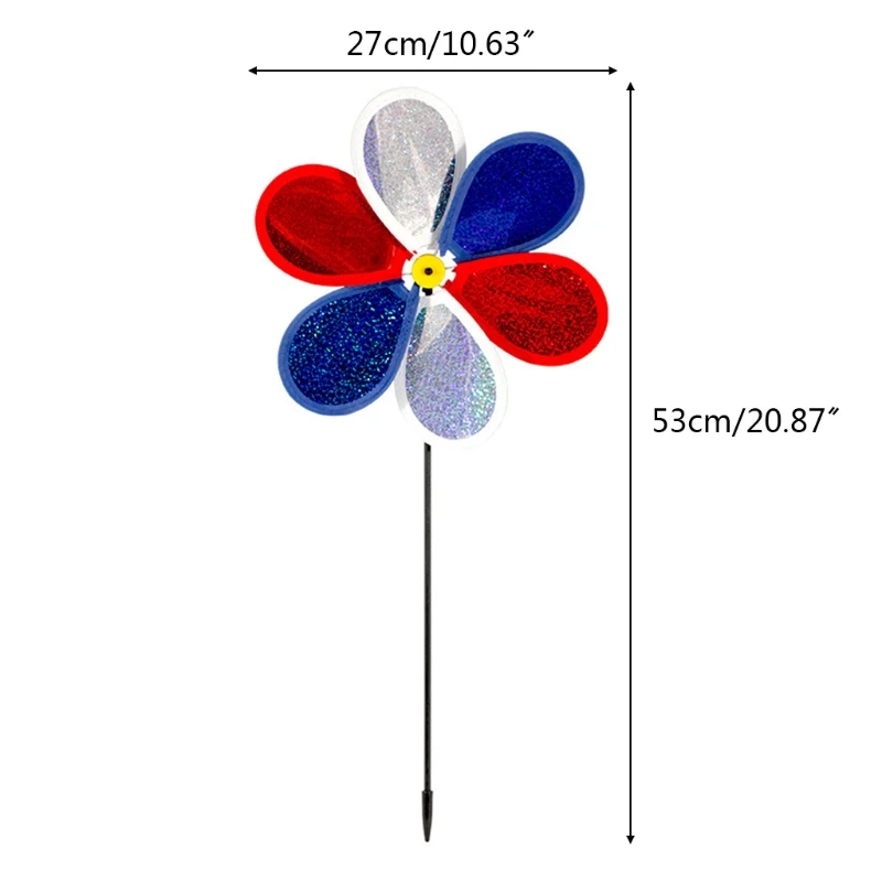 

2021 New Sequins Windmill Colorful Wind Spinner Pinwheels Garden Yard Patio Lawn Decoration Kids Toy