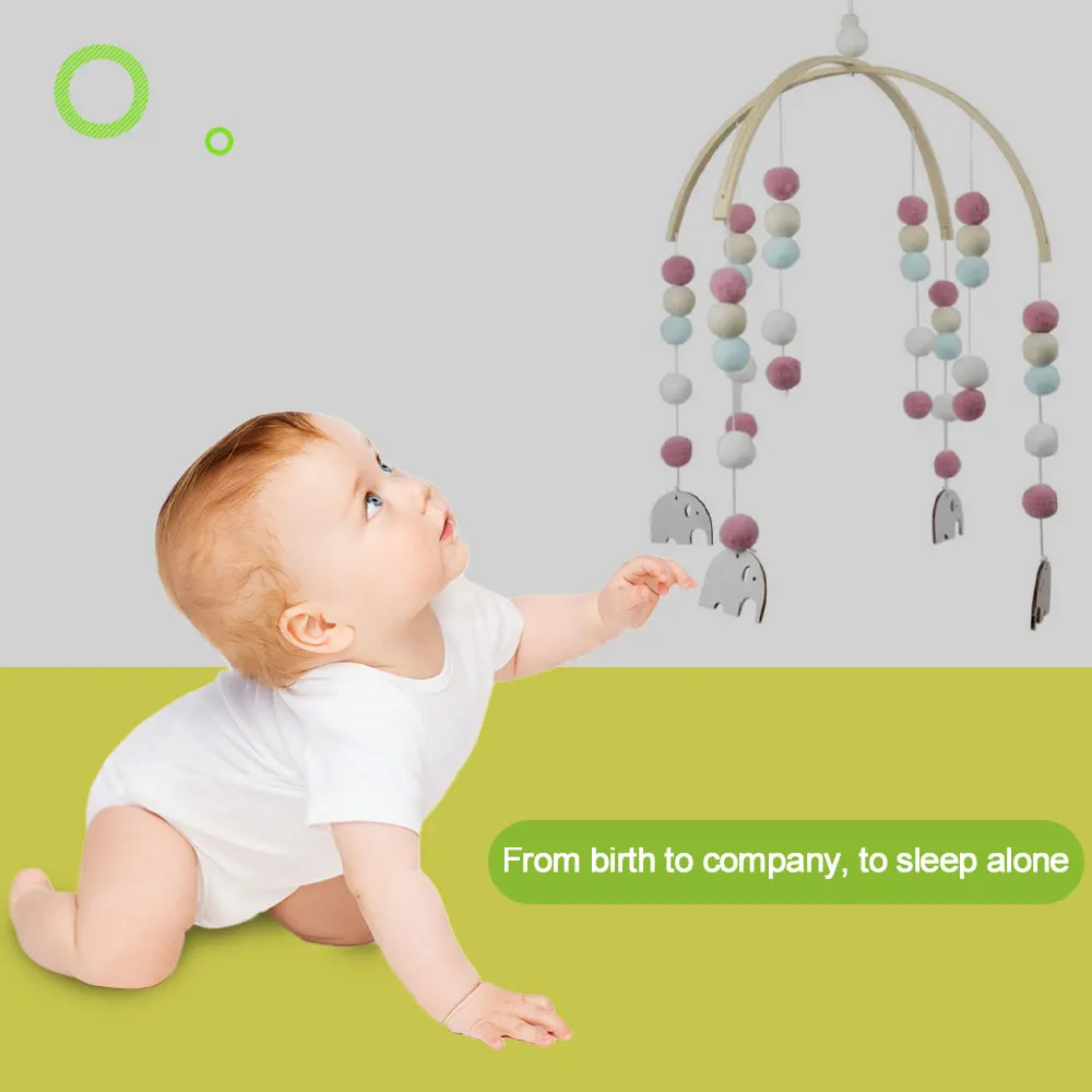 Children's Room Decorative Bed Ins Nordic Home Furnishing Rainbow Hair Ball Cloud Five-Star Wind Chime Bell | Игрушки и хобби