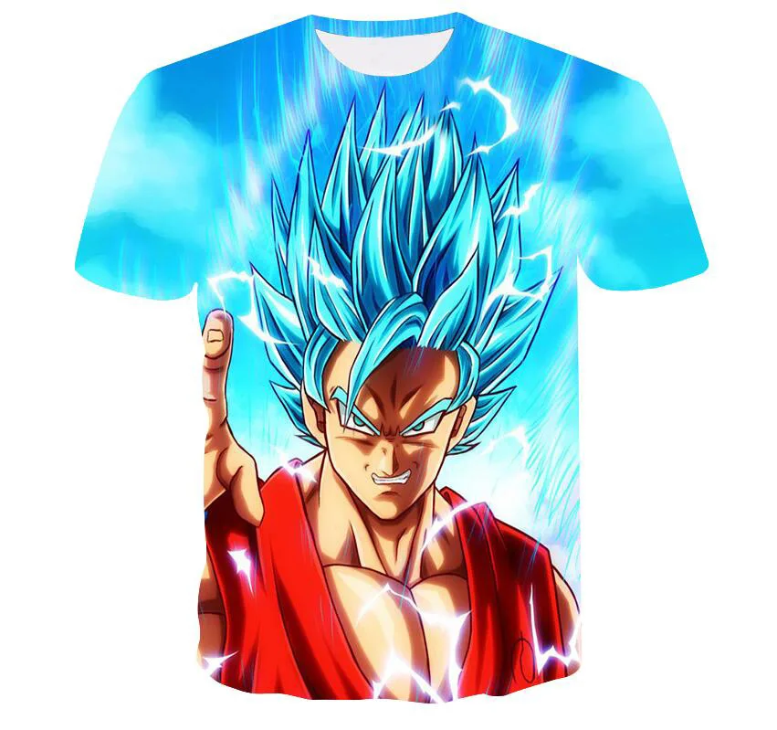 Детская одежда с 3D принтом в стиле аниме 2020 г. Модные летние повседневные топы