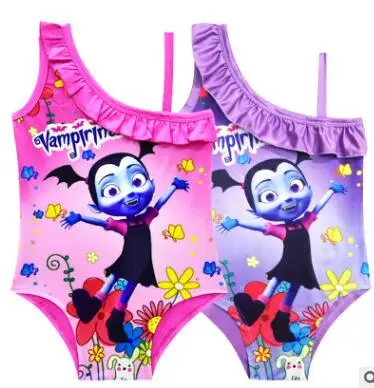 Летняя пляжная одежда для девочек детское платье с героями мультфильмов костюм