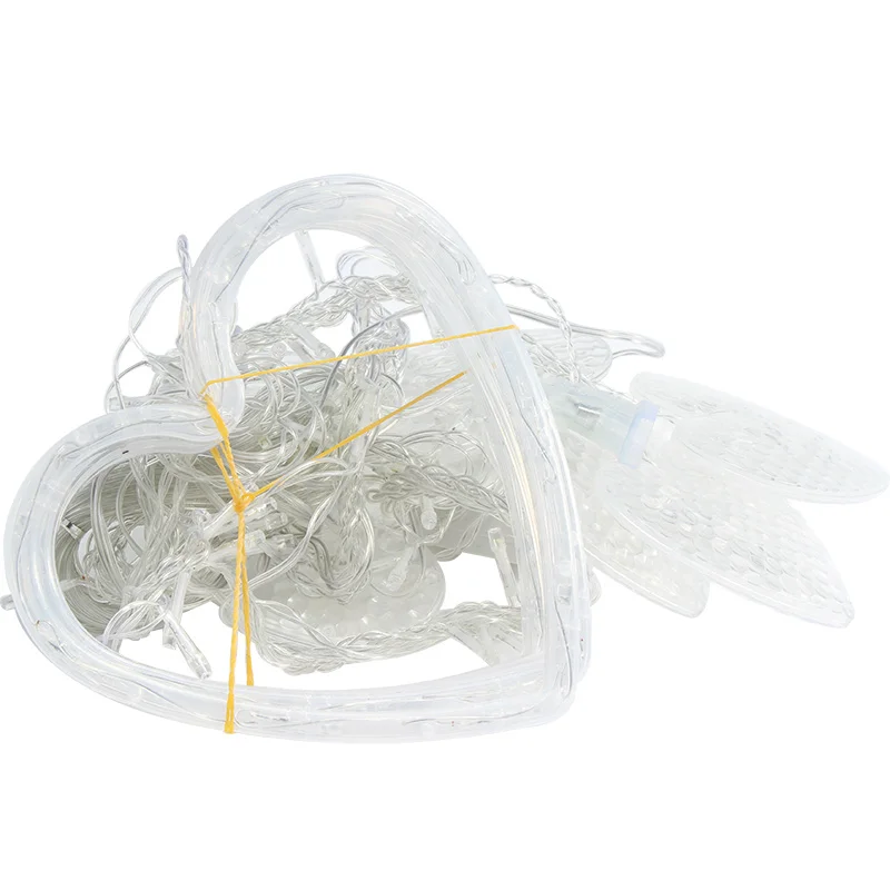 Светильник гирлянда в форме сердца с европейской вилкой 220 В Сказочная лампа для