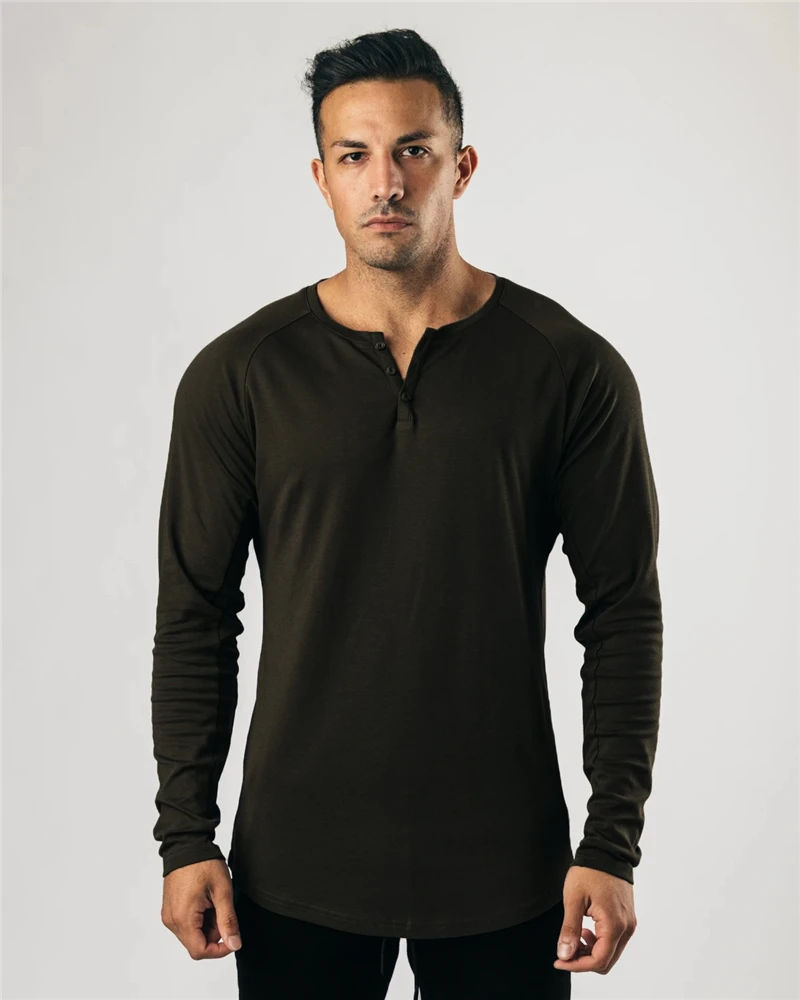 Autumn Running t shirt Men New Fashion Mens Gym Clothing Fitness T-shirt homme Silm Fit Long Sleeve T Male Sports Tshirt | Спорт и