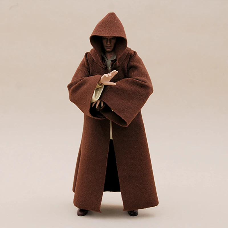Плащ кофейного халата в масштабе 1:12 Волшебник для куклы Bandai SHF figma (без фигуры) |