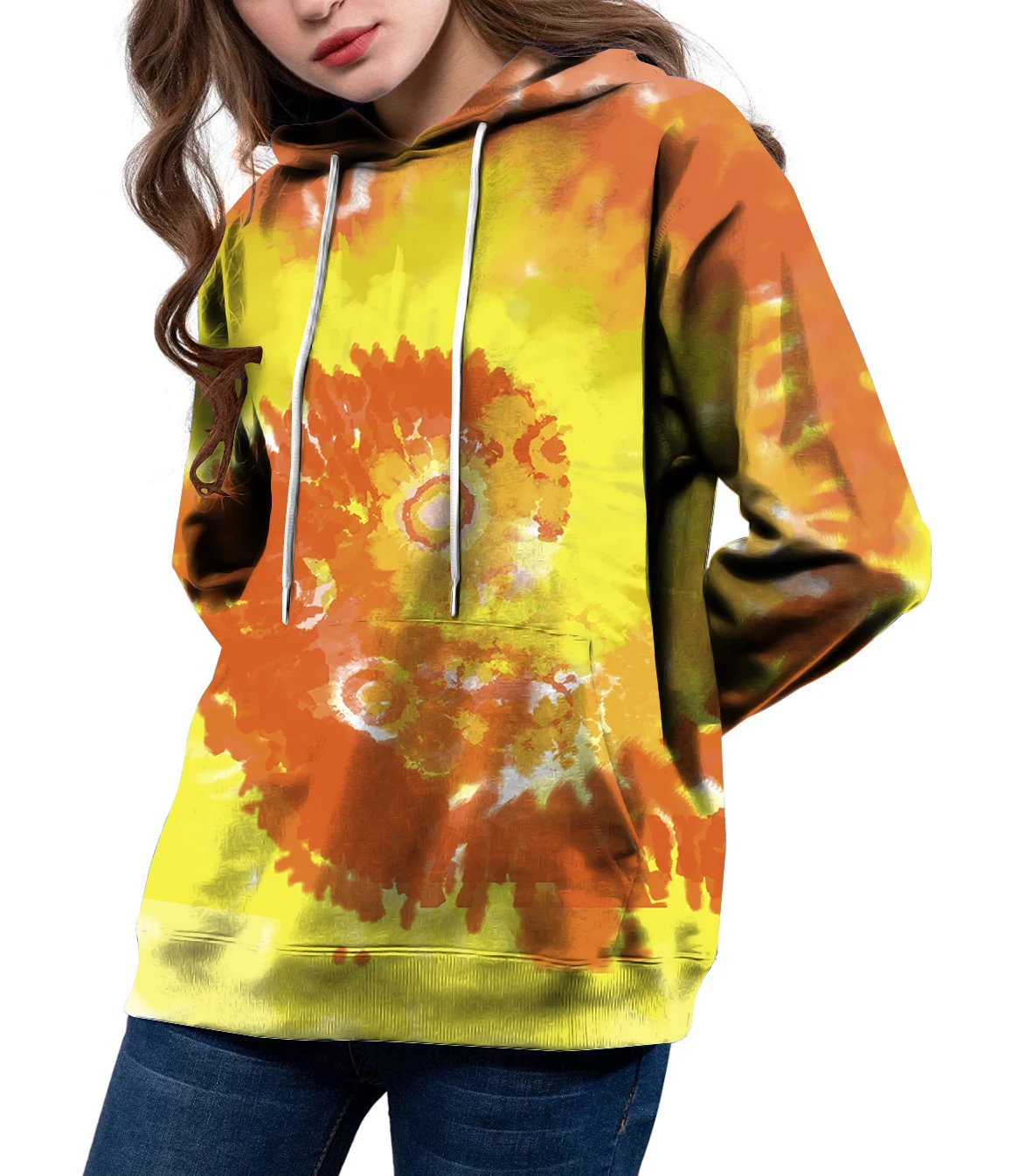 

Angry Goldfish Fashion Fun Gift Pullover Female Sweatshirt Handmade DIY Tie Dye 3DPrint Women Hoodies Plus size Clothes S-4XL.