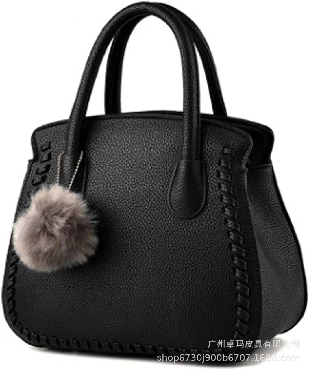 

2021 Japanese new leather women's bag top layer cowhide fashion litchi pattern mother's bag women's Handbag Shoulder Bag