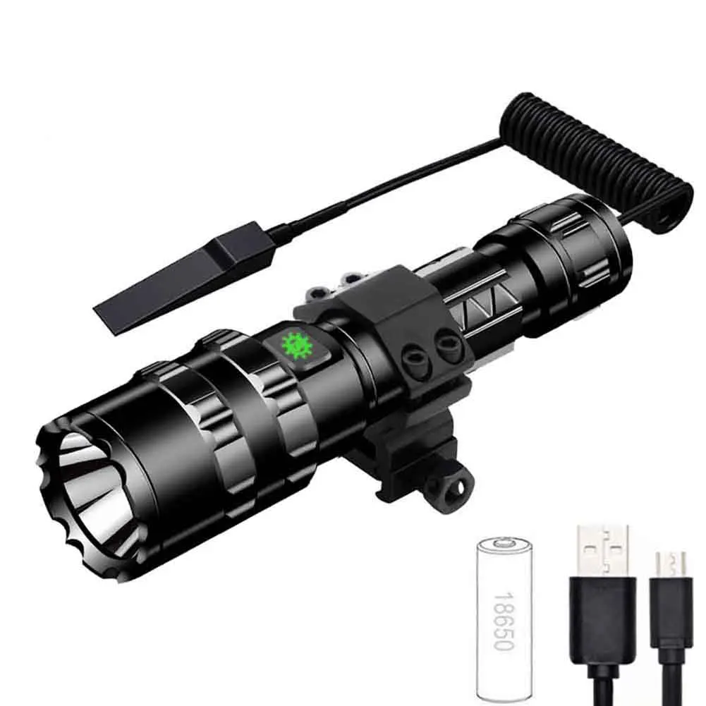 

Светильник тическая вспышка 1600 люмен с зажимом для вспышки + батарея + USB-кабель для зарядки удаленный переключатель светильник тничий свет ...