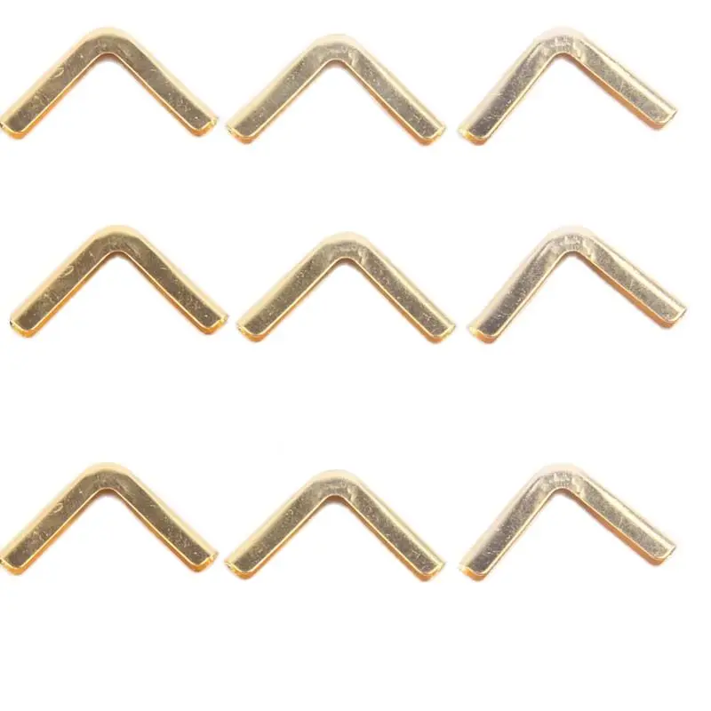 10 шт./лот золотистые металлические уголки для блокнота меню скрапбукинга сделай