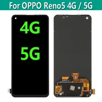 original amoled for oppo reno5 cph2145 cph2159 lcd display touch screen digitizer assembly for oppo reno 5 4g 5g display