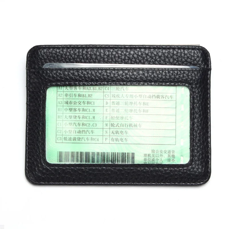 

Fashion Slim Minimalist Wallet PU Leather Credit Card Holder Short Purse Leather ID Card Holder Candy Color Bank Multi Slot Card