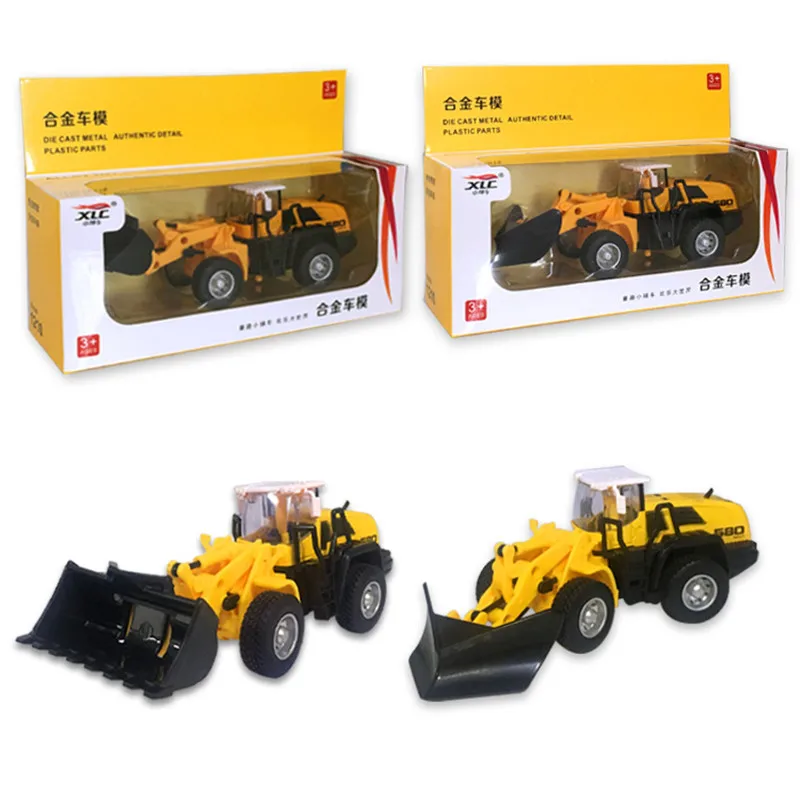 

Детская модель бульдозера из сплава с возвратным усилием, любимая игрушка для мальчиков, Инженерная модель автомобиля, игрушка