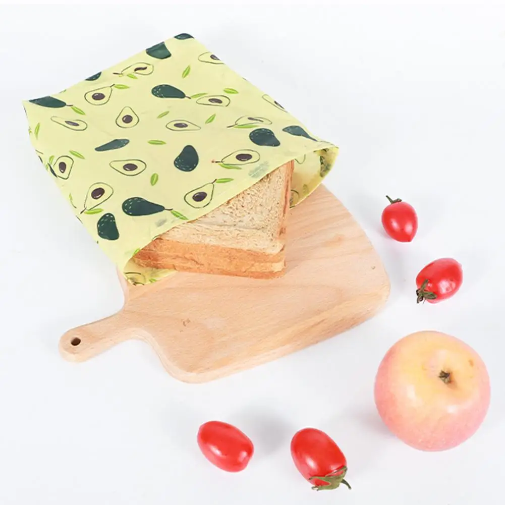 Reusable Beewax Food Wrap Plastic Free for Storage Eco Friendly Sustainable Bowl Cover Zero Waste Biodegradable Wrappers | Дом и сад