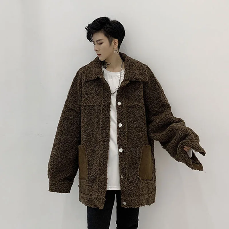 Мужское свободное повседневное пальто на осень и зиму винтажная модная Толстая