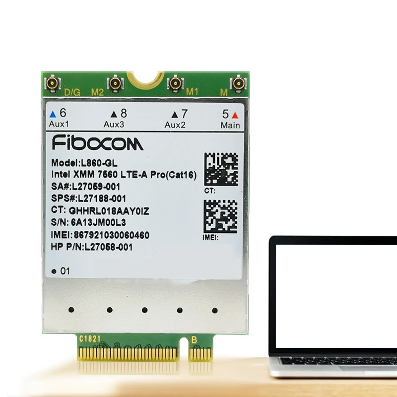 

L860-Gl 30 x 42 LTE FDD LTE FDD LAA 4G Module Mobile Network M.2 Interface Cat16 L27188-001 4G Card for HP Laptop