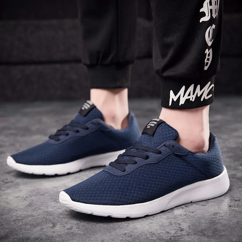 Новинка 2019 года повседневная мужская обувь Летние сетчатые дышащие кроссовки