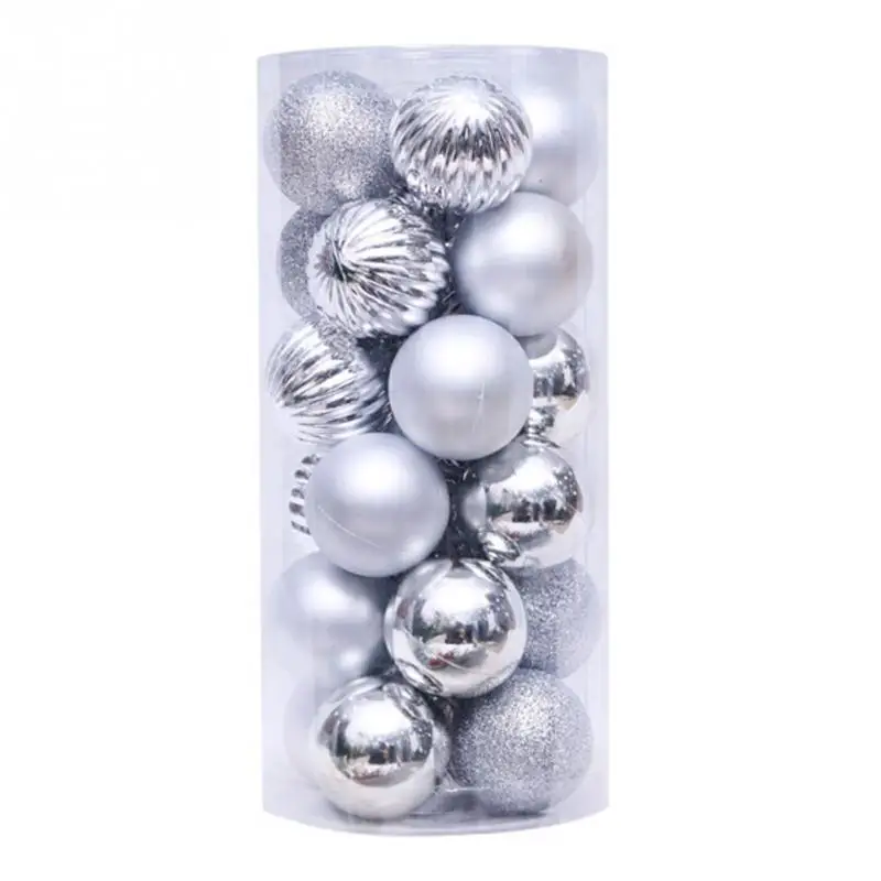 24pcs 4cm C 30 шт дерево декор расписные Рождественские шары ремесла домашний праздник фестиваль свадебный орнамент вечерние Подвески маленькие DIY#734 - Цвет: 24pcs 4cm C