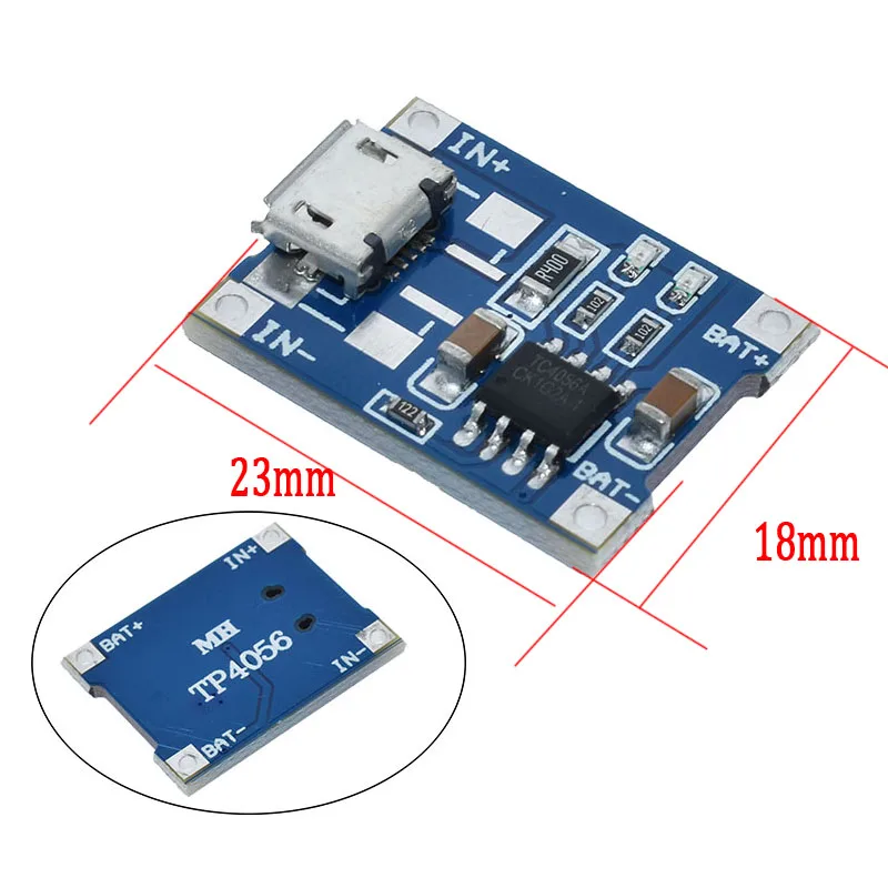 Умная электроника 5 в type-c Micro USB 1A 18650 литиевая батарея зарядная плата с защитным