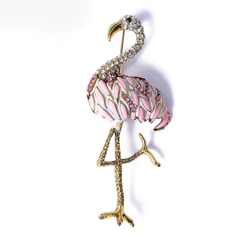 Muylinda Страусиная птица эмалированная брошь-кнопка винтажные женские булавки со