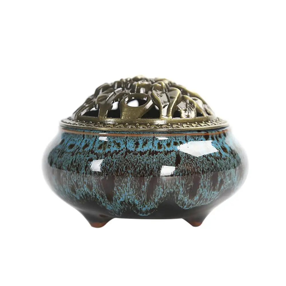 

60% Hot Sale Vintage Ceramic Incense Burner Holder Meditation Buddhist Zen Censer Home Decor