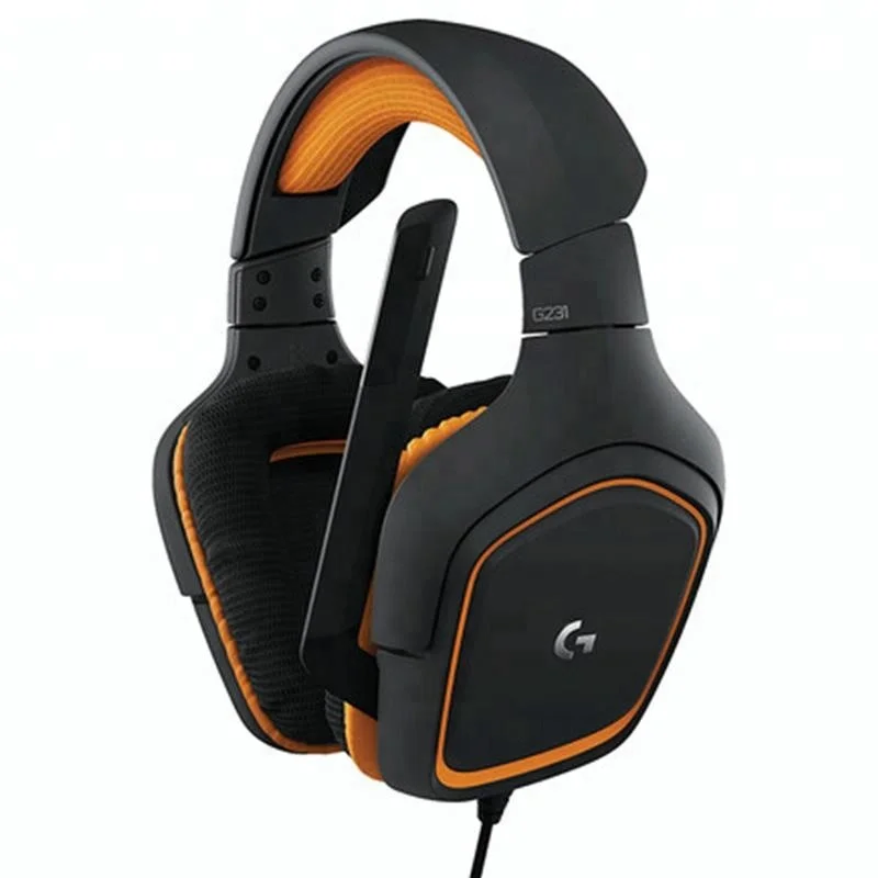

Новое поступление повязка на голову 7,1 каналов с выдвижным микрофоном logitech G231 гарнитура