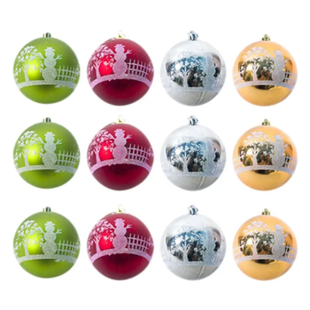 

Decorative Christmas Ball 3.15in Elegant Decorative Christmas Balls Baubles Set 4 Styles Christmas Tree Decorations Ball For
