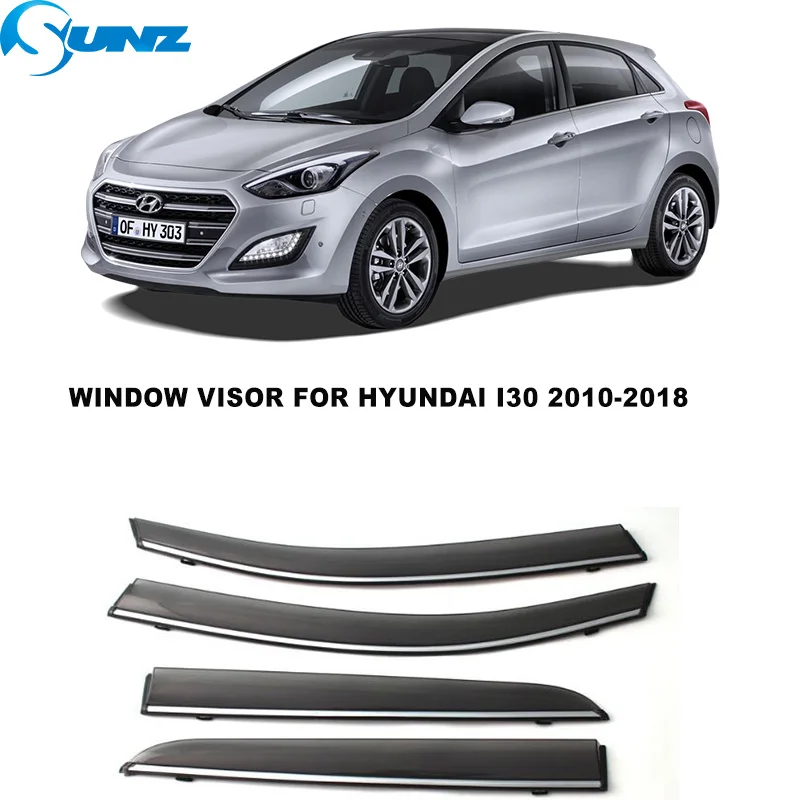 Боковых окон для Hyundai I30 2010 2011 2012 2013 2014 2015 2016 2017 2018 окна Козырьки Солнце Дождь лента