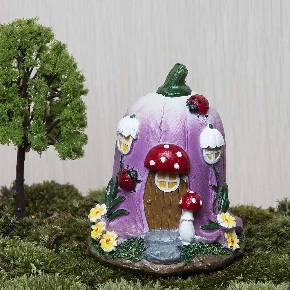 

Big Mushroom House Fairy Garden Gnome Moss Terrarium home Decor For Resin Crafts Bonsai Garden Dollhouse Miniatures Figurine