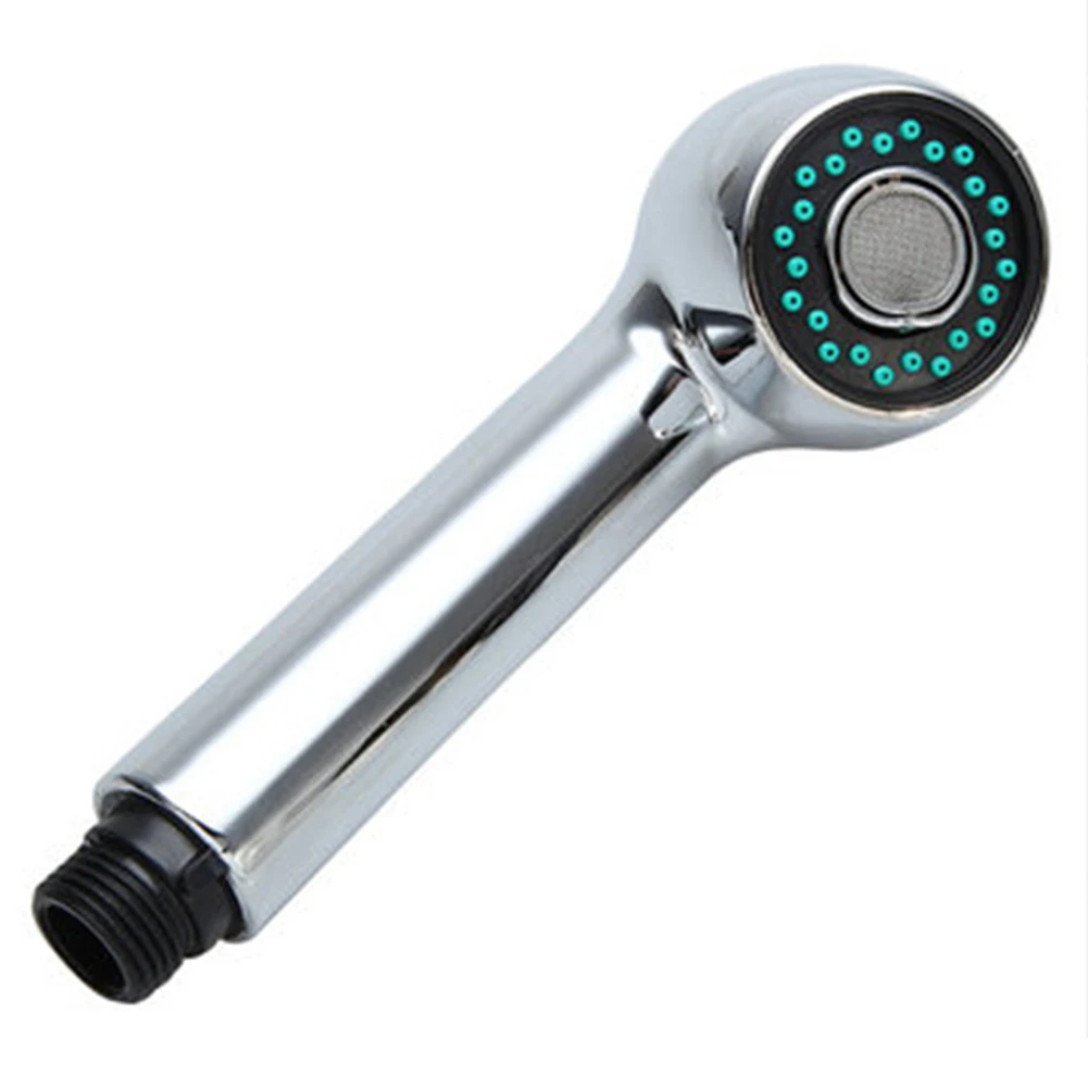 

Replacement Chrome Kitchen Tap Pullout Spray Shower Head Faucet Sink Bathroom Water Saving Chrome Finish Sink Extension Faucet