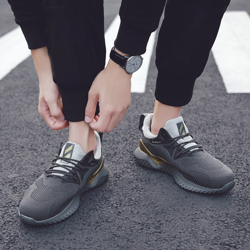 2019 модная мужская повседневная обувь дышащие кроссовки уличные носки на толстой