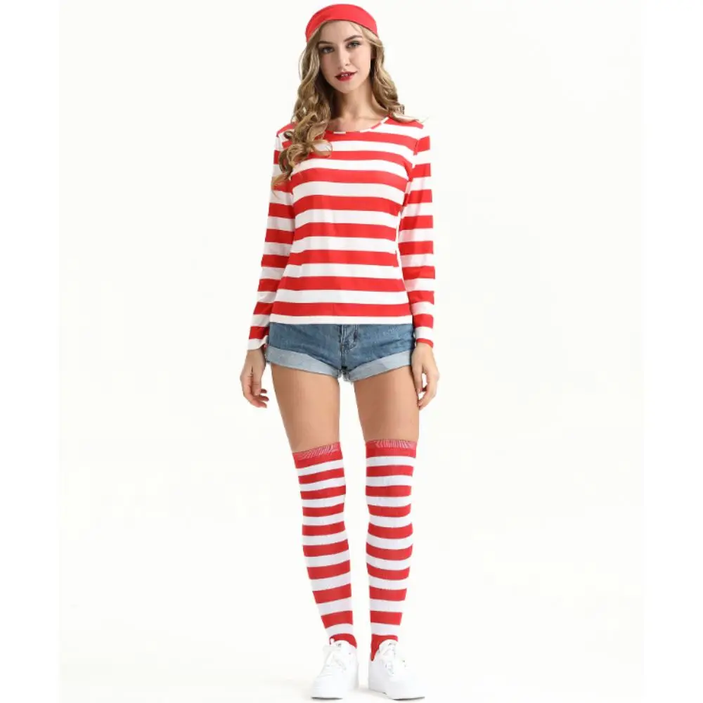 Рождественский костюм в полоску одежда для косплея|Костюмы из фильмов и ТВ| |