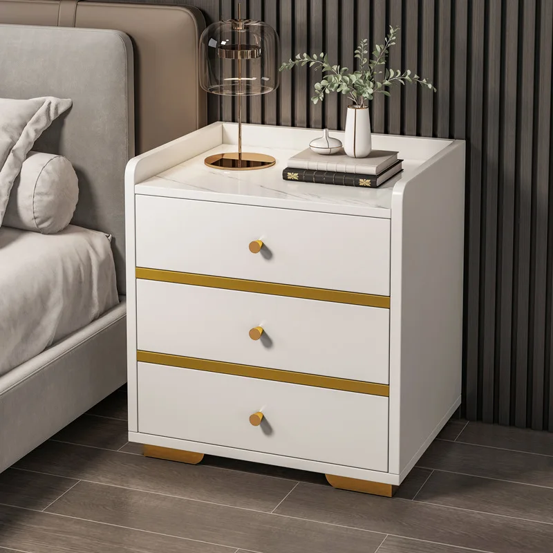 

Прикроватный столик, простой современный светильник, роскошный шкафчик, простой прикроватный шкаф для спальни, мини-стол с отделением для х...