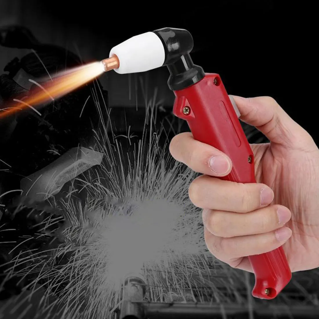 

Air Plasma Cutting Torch Head Body Plasma Cutter Comfortable Hand Manual Welding Torch Tool