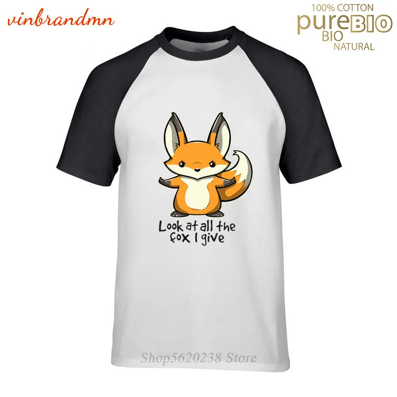 Новинка Мужская футболка с изображением лисы я даю сумасшедшие Мультяшные