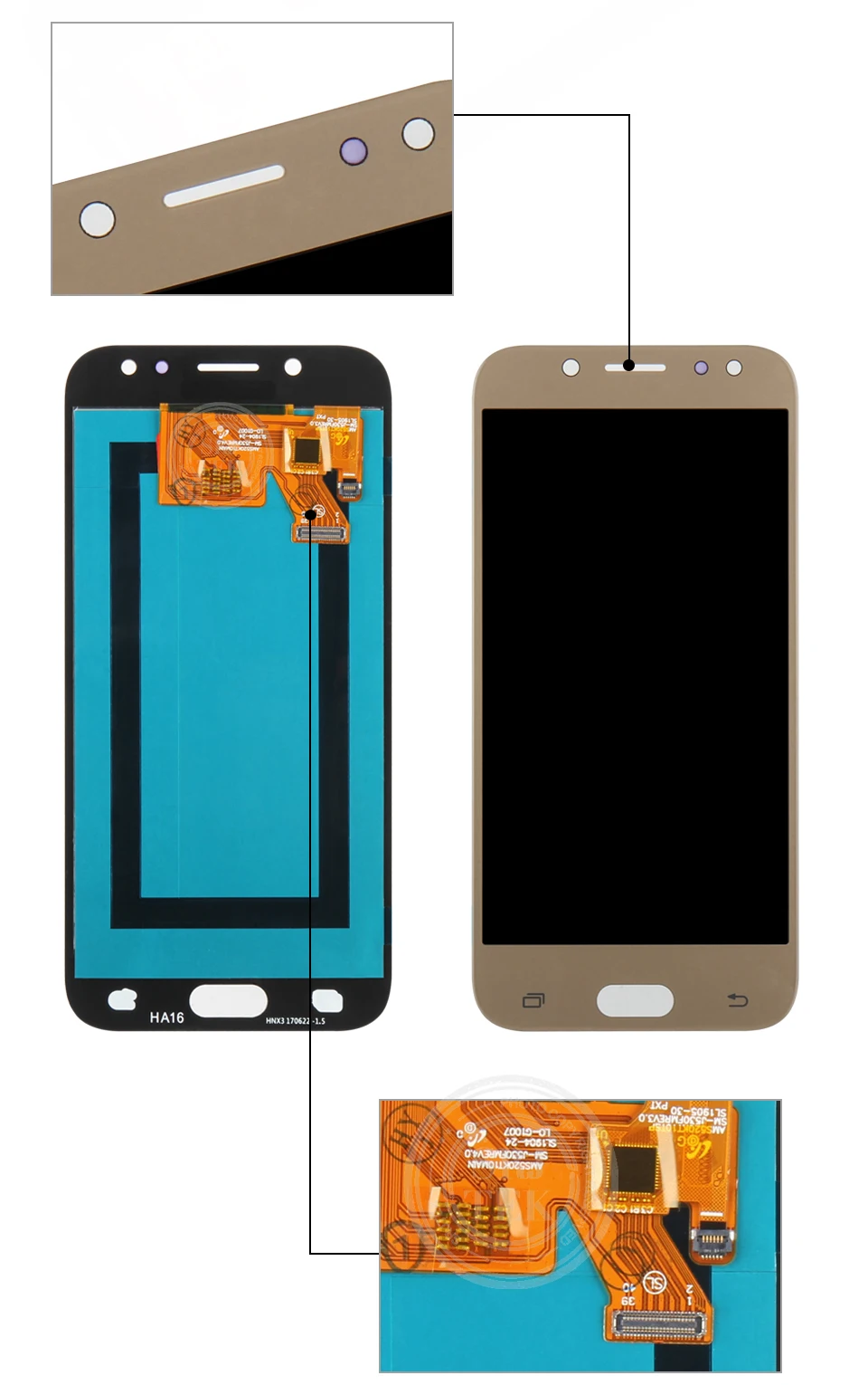 Активно-матричные осид, Дисплей для samsung Galaxy j5 j530 сменный сенсорный ЖК-экран для samsung J5 Дисплей j5 Pro J530F