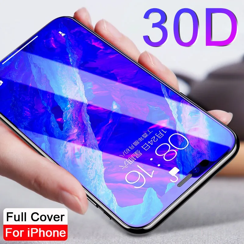 

30D Full Cover Tempered Glass on For iphone 11 12 PRO MAX Screen Protector Protective Glass For iphone 11 12 X XR XS MAX Glass
