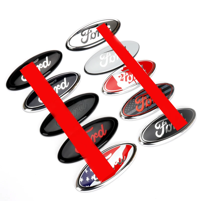 Автомобильная Наклейка металлическая 3D эмблема значок для Ford Fox Active Taurus Bronco s EV F 150