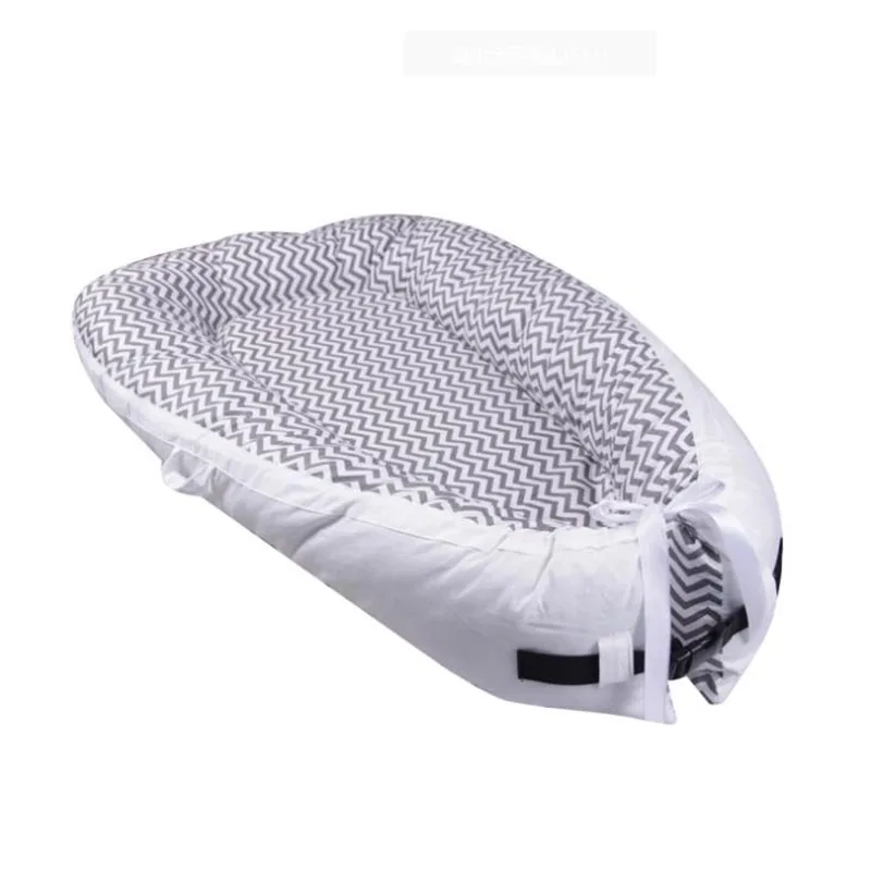 Детская кроватка из хлопка мягкая детская кровать 80*45*10 см портативная для