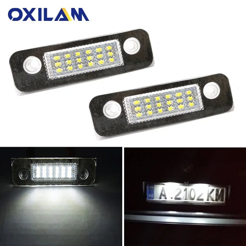 2 шт. для Ford светодиодный номерной лампа дневные ходовые огни 12V белый номер